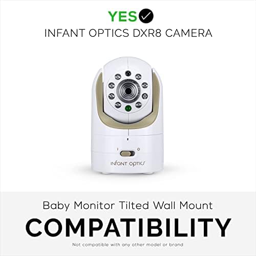Држач за монтирање на wallидот DXR8 & Pro, лепило и заграда за завртки, дизајниран за камера за оптика за новороденчиња, лесен за инсталирање,