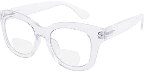 Очила со голема рамка за бифокални очила за читање жени ги прегази бифокалните читатели