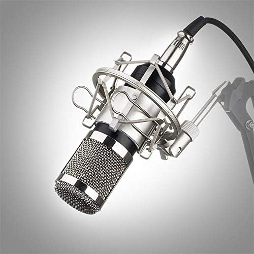 Кхдфдц Професионален Микрофон За Кондензатор Кардиоидно Аудио Студио Вокално Снимање Микрофон Ктв Микрофон + Шок Монтирање