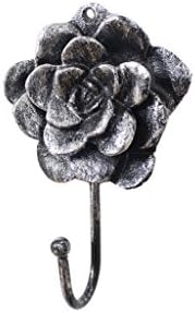 Рустикално сребро леано железо Декоративна роза од роза 7 - Декора за леано железо - Декоративно