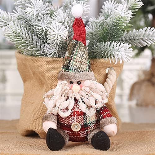 Jjhaevdy Santa Snowman елени ткаенини приврзоци орнаменти на дрво