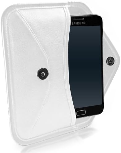 Кутија во Boxwave Case компатибилен со Samsung Galaxy J7 Ronfine - Елитна торбичка за кожен месинџер, синтетички кожен покрив