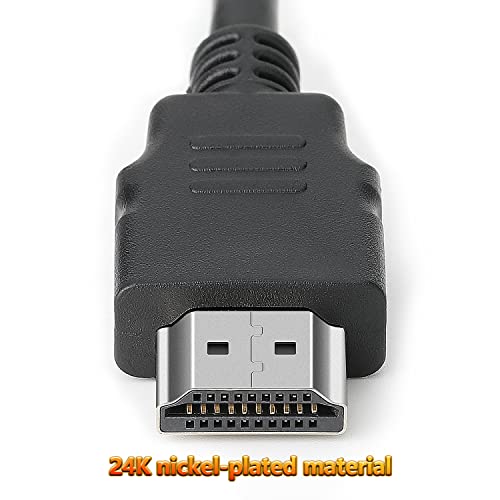 SPOFIT HDMI Кабел 10 Пакет 3ft, 18gbps Голема Брзина HDMI Плетенка Кабел, 1080p@60Hz, Dolby TrueHD, DTS-HD Компатибилен Со Лаптоп, Монитор,