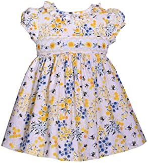 Велигденски Фустан На Девојката Бони Жан-Пролетен Цветен Чаден Фустан За Бебе Мало Дете и Мали Девојчиња