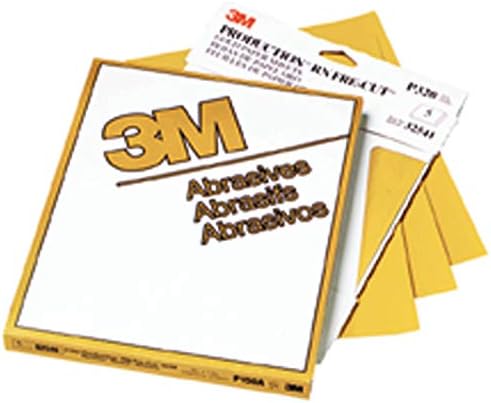 3м Златен Абразивен Лист, 02540, Р360 одделение, 9 во х 11 инчи, 50 листови по пакување
