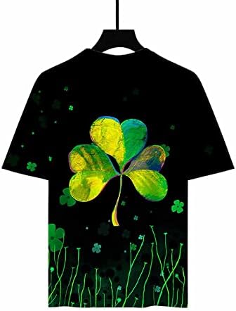 Персонализирани маички за Денот на Свети Патрик - Свети Пети и ирски облеки Среќа Шамрок Графички маички Симпатични врвови на детелина