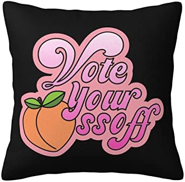 Гласајте го вашиот ossoff мека удобна двострана кадифен перница со перници со силна практичност на домот 18 x 18 во