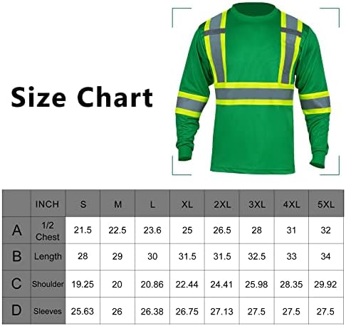 Безбедносни кошули со висока видливост на Fonirra за мажи рефлектираат ANSI класа 2 долг ракав Здраво на маицата за градежни работи