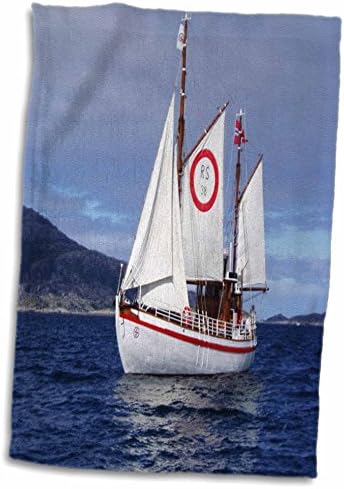3Д роза Норвешка за спасување на брод/спортски крпа, 15 x 22