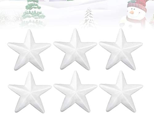 Налепници за вселенски налепници на новогодишни калапи во форма на елка во облик на пена 30 парчиња занаетчиски пена starsвезди бела форма
