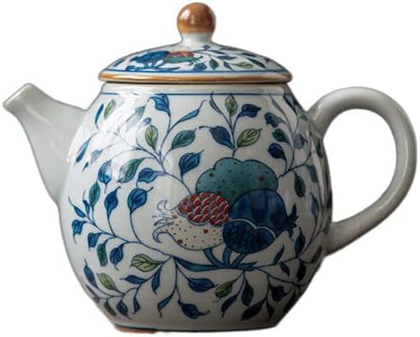 Винова котел чајник калинка керамичка сина и бела церемонија на чај постави млеко олонг чај вратоврска гвана јин јасмин тип на чај
