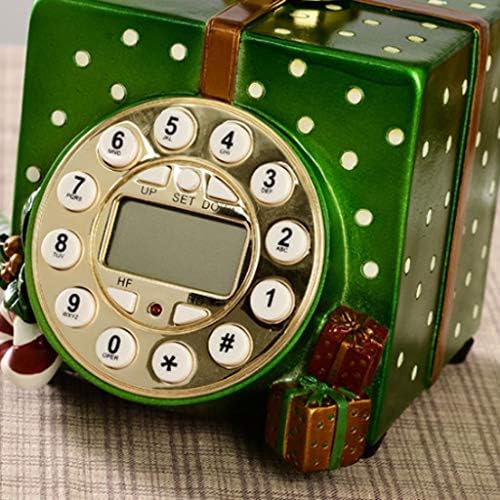 Антички телефон TREXD, фиксен дигитален гроздобер телефонски класичен европски ретро фиксна телефонска жица со висечки слушалки за хотелски