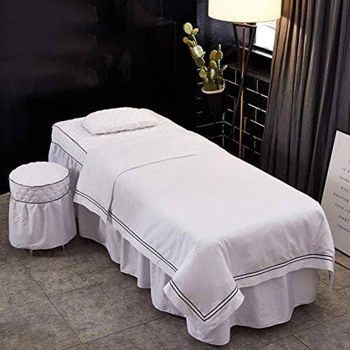 Lemените за маса за масажа на uanуан со дупки за одмор на лице 4 парчиња ватиран кревет за убавина сет за убавина салон за постелнина
