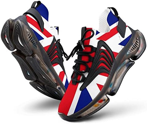 Плевелкејт Британско Знаме Машки Атлетски Патни Чевли За Трчање Удобност За Дишење Работа Без Лизгање Спортски Тренер