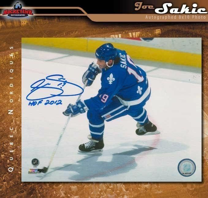 Sakо Сакиќ потпиша Квебек Нордики 8x10 Фото - 70474 - Автограмирани фотографии од НХЛ