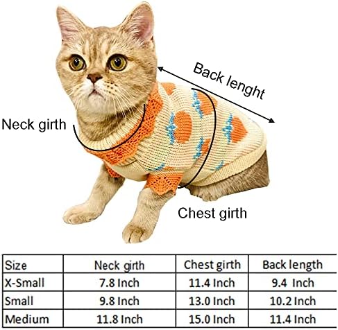 Аниак мачка џемпер кутре топла облека кучешка пријатна кошула од елек есен зимски облеки маче зимска трикотажа за мали кучиња