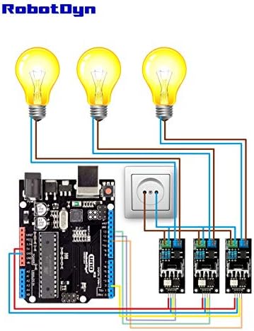 Оригинален Роботдин - Pwm Ac Програмабилен Светлосен Затемнувач 110v-220v Ac Модул Контролер Одбор За Arduino, STM, ARM, AVR, Малина