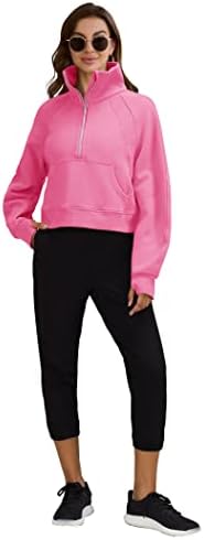 Женски џемпери руно наредени полу -патент култура на врвови на врвови за џемпер со џемпер со палец
