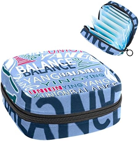 Санитарна салфетка торба за чување биланс Унија менструална торба за држач за држач преносен со патент за тинејџери жени дами патуваат