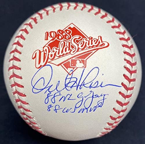Орел Хершисер 1988 WS MVP CY потпиша 88 Светски серии лого Бејзбол ПСА холо само - автограмирани бејзбол