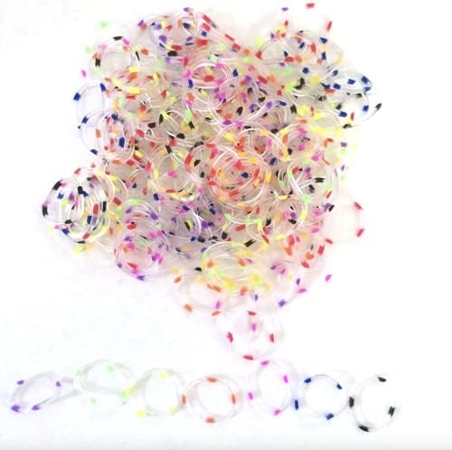 Rainbow Loom® Confetti Mix гумени ленти со 24 C-клипови