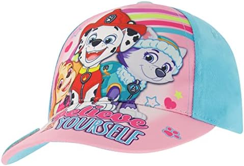 Бејзбол капа за девојчиња Никелодеон, Патрола со шепа, прилагодлива капа на дете на возраст од 2-4 години