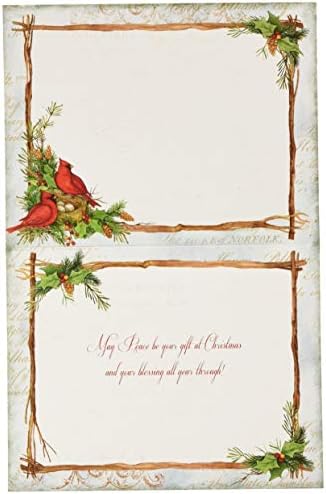Lang Cardinal Christmas Assferted дво-сет картичка, ексклузивно уметничко дело на Ланг од Сузан Вингет за Ланг, 18 картички и 19 коверти,