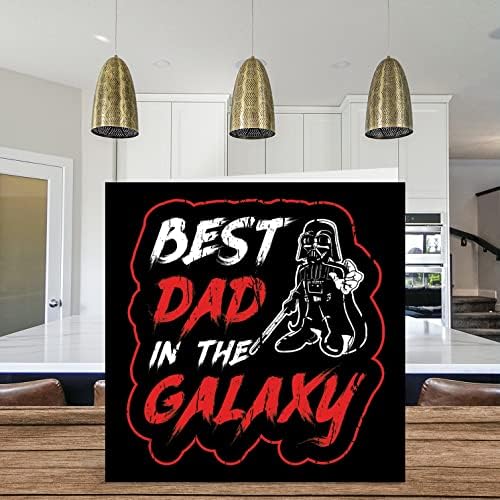 Смешни среќни роденденски картички за тато - Најдобар татко во Галакси - Денот на шега за татковци за тато од сина ќерка, подароци за