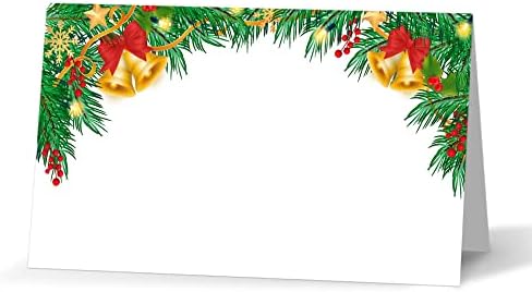 Картички за божиќни табели, картички за места за седиште во Божиќ, картички за шатори за одмор, етикети со шатори за храна за Божиќна