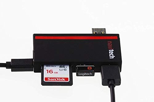 Навитех 2 во 1 ЛАПТОП/Таблет USB 3.0/2.0 Hub Адаптер/Микро USB Влез со Читач НА Sd/Micro SD Картички Компатибилен СО ASUS ROG Zephyrus