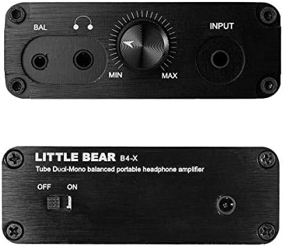 Мала мечка B4-X преносен засилувач за слушалки со двојно-моно вакуумска цевка; Мини балансирана аудио слушалка засилувач за надградба