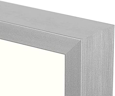 Голден Стејт Арт 16х16 Сребрена алуминиумска метална рамка со мат од слонова коска - прикажува девет 4x4 фотографии - рамка за квадратни