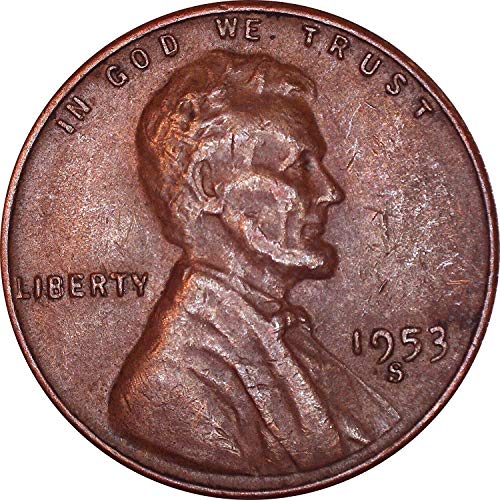 1953 С Линколн пченица цент 1ц многу добро