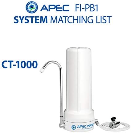 Апек Вода Системи ФИ-ПБ1 КТ - 1000 Пултот Вода За Пиење Систем За Замена Филтер, Бела