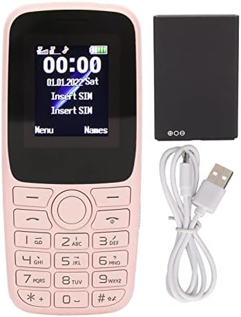 Нароето отклучен мобилен телефон, 2,4 инчен екран Сениор мобилен телефон Биг копче 1400mAh Мултифункционална двојна СИМ двојна двојна