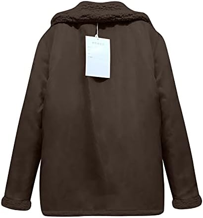 Мулти-џеб блејзер за жени смешна удобна јакна лапел зимски удобност долг ракав роденден преголем