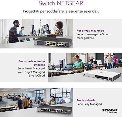 Netgear 52 -порта Gigabit Stackable Smart Manage Pro Switch - со 4 x 10g SFP+, работна површина/RackMount и заштита на животниот век