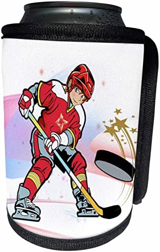 3Drose Milas Art - хокеј - голман на суперсила на хокеј на мраз - може да лади обвивка за шише