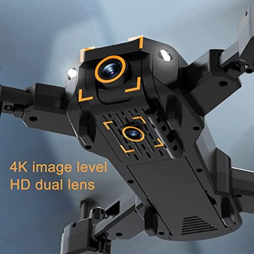 Афебоо дрон со двојни камери за возрасни, преклопен WiFi RC Quadcopter со батерија што може да се полни, одржување на надморска височина,