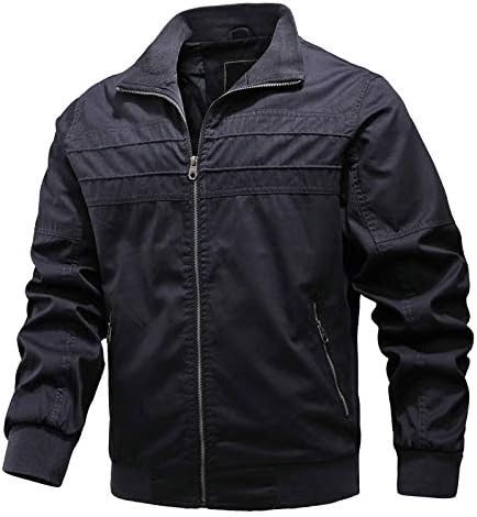 АДССДК бомбаш јакна за мажи, зимски пресек модерно палто со велосипедизам со целосен ракав памук лап -јакна вградена топло18