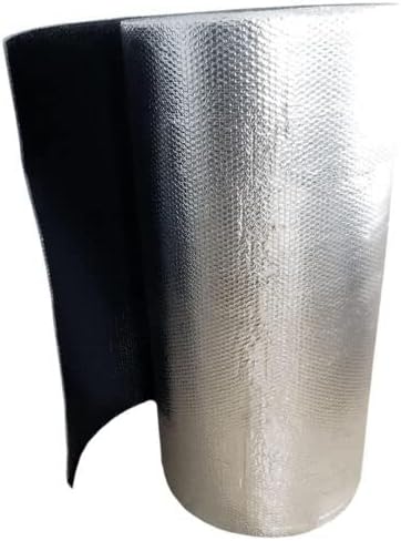Рефлексивна црна / сребрена фолија со двојна меурска изолација на фолија ролна 16x200 R8