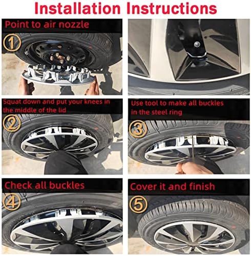 Замена на капакот на тркалото HubCap R16 Hub Универзален раб на тркалото, ABS материјал за надворешни додатоци за SUV на багажникот на автомобили