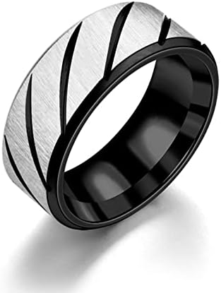 Удобност се вклопува во стабилна годишнина од венчавки Обичен бенд за мажи жени унисекс гроздобер мода едноставни прстени