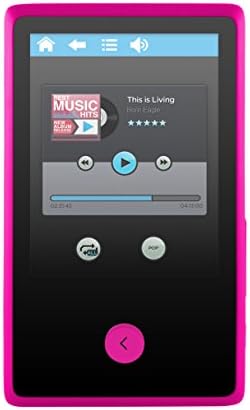 ЕМАТИК 8 GB MP3 видео плеер со FM Tuner, гласовен рекордер, Bluetooth, 2,4-инчен екран на допир и SD слот, розова