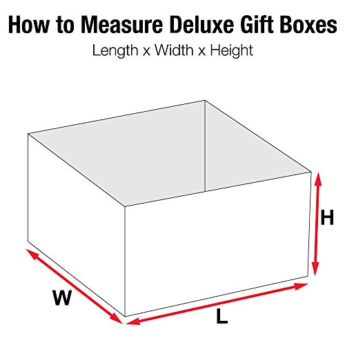 Авидити Кутија За Подароци, 4 х 4 х 3, Бело Добро За Празници, Родендени и Специјални Прилики