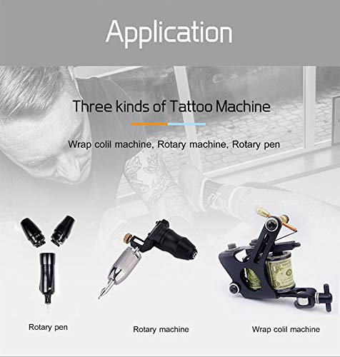 Bmx Професионална Тетоважа Напојување Интелигентни Дигитални Двојно Напојување Тетоважа За Тетоважа Пиштол Напојување И Педалата, Клип