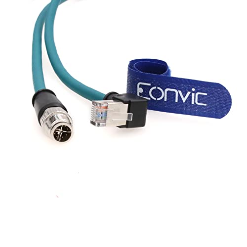 За заштитен кабел Eonvic Ethernet M12 X-Type 8 позиција на RJ45 Водоотпорна индустриска мрежа Висок флекс кабел за когнекс