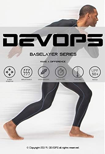 DevOps 3 пакуваат кошули за компресија со кратки ракави за мажи