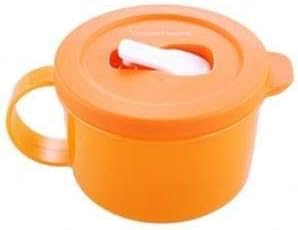 Тапервер Кристално Бранова Супа Чаша Портокалова со Бел Отвор За Проветрување 2 чаша