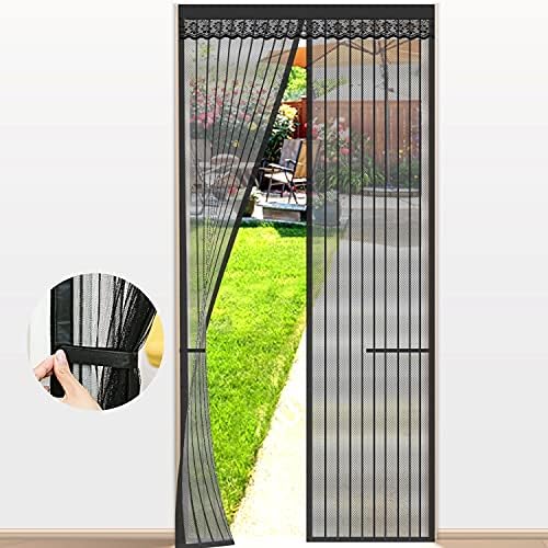 GLCSC Магнетски екран Врата на вратата се вклопува во големината на вратата 33 ”x 82”, самото запечатување, тешката должност, партицијата
